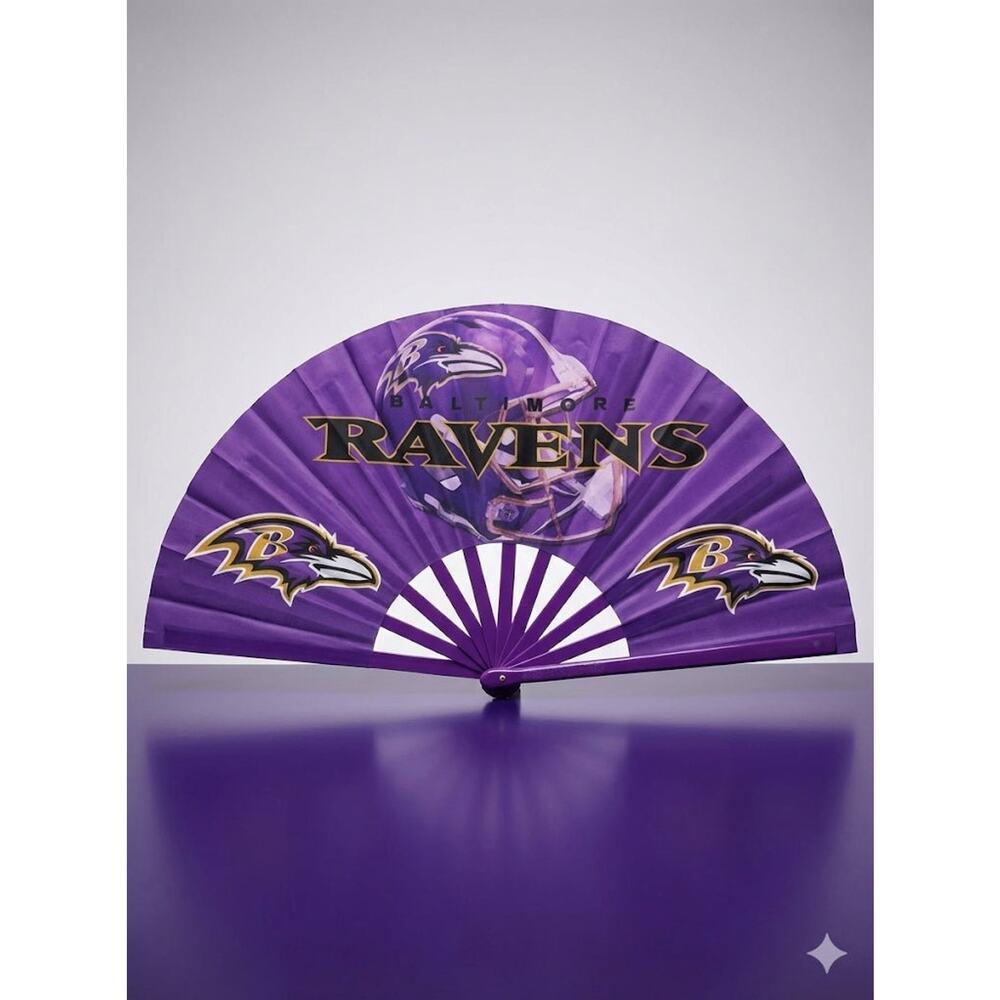 Baltimore Ravens Hand Fan - Purple NFL Folding Fan